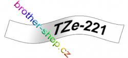 TZe-221 černá/bílé páska originál BROTHER TZE221 ( TZ-221, TZ221 )