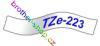 TZe-223 modrá/bílé páska originál BROTHER TZE223 ( TZ-223, TZ223 )