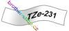 TZe-231 černá/bílé páska originál BROTHER TZE231 ( TZ-231, TZ231 )