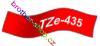 TZe-435 bílá/červené páska originál BROTHER TZE435 ( TZ-435, TZ435 )