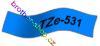 TZe-531 černá/modré páska originál BROTHER TZE531 ( TZ-531, TZ531 )