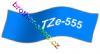 TZe-555 bílá/modré páska originál BROTHER TZE555 ( TZ-555, TZ555 )