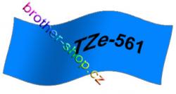 TZe-561 černá/modré páska originál BROTHER TZE561 ( TZ-561, TZ561 )