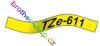 TZe-611 černá/žluté páska originál BROTHER TZE611 ( TZ-611, TZ611 )