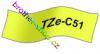 TZe-C51 černá/žluté svítivá páska originál BROTHER TZEC51 ( TZ-C51, TZC51 )