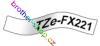 TZe-FX221 černá/bílé páska originál BROTHER TZEFX221 ( TZ-FX221, TZFX221 )