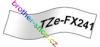 TZe-FX241 černá/bílé páska originál BROTHER TZEFX241 ( TZ-FX241, TZFX241 )