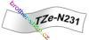 TZe-N231 černá/bílé páska originál BROTHER TZEN231 ( TZ-N231, TZN231 )