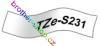 TZe-S231 černá/bílé páska originál BROTHER TZES231 ( TZ-S231, TZS231 )